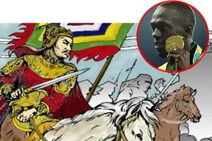 Usain Bolt chạy và Nguyễn Huệ hành quân