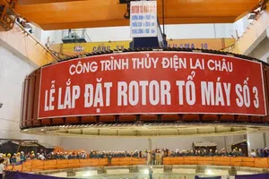 Tổ máy số 3 Nhà máy Thủy điện Lai Châu hòa lưới điện Quốc gia