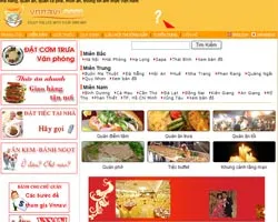 Website về nhà hàng, quán ăn, quán cà phê