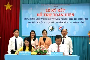 Lễ ký kết hỗ trợ toàn diện giữa Bệnh viện Y học cổ truyền TPHCM và Bệnh viện Y học cổ truyền Bà Rịa - Vũng Tàu