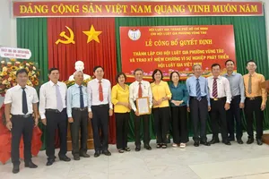 Ra mắt Chi hội Luật gia phường Vũng Tàu