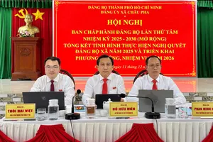 Ban Thường vụ Đảng ủy xã Châu Pha chủ trì hội nghị