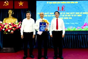 Phường Bình Hưng Hòa thành lập Ban Quản lý dự án đầu tư xây dựng