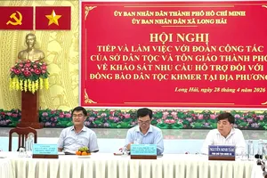 Khảo sát nhu cầu hỗ trợ đồng bào Khmer tại xã Long Hải