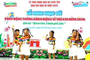 Hơn 20 hoạt động hè cho thiếu nhi Long Hải