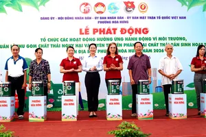 Phường Hòa Hưng phát động Tuần lễ thu gom chất thải nguy hại 