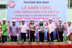 Phường Gia Định khởi công nâng cấp, cải tạo nhiều tuyến đường, cụm hẻm