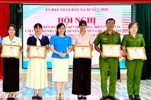 Xã Xuyên Mộc: 100% hồ sơ được giải quyết đúng và trước hạn