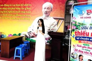 Thiếu nhi xã Long Điền kể chuyện Bác Hồ