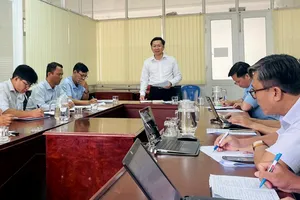 Ông Hồ Trúc Thanh, Phó Giám đốc Sở Nông nghiệp và Môi trường TPHCM phát biểu tại buổi làm việc.