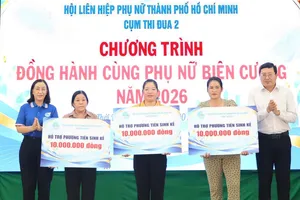 Chung tay chăm lo phụ nữ, trẻ em có hoàn cảnh khó khăn tại xã An Thới Đông 