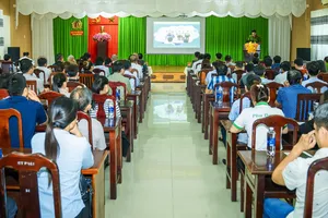 Hội nghị tuyên truyền phòng, chống ma túy và hướng dẫn bảo đảm an ninh trật tự trên địa bàn phường Phú Mỹ.