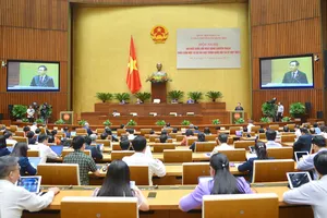 Quang cảnh hội nghị đại biểu Quốc hội hoạt động chuyên trách tổ chức trước kỳ họp thứ 5, tháng 5-2023. Ảnh minh họa