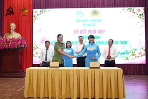 Hội Liên hiệp Phụ nữ xã và Công an xã ký kết Chương trình “Công an - Phụ nữ Nhà Bè vì cộng đồng an toàn"