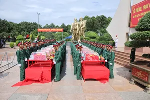 Đắk Lắk tổ chức lễ truy điệu, an táng 27 hài cốt liệt sĩ