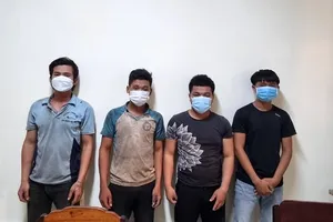 Các đối tượng tham gia vụ việc. Ảnh: Cơ quan công an