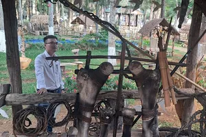 Gia Lai: Nhiều hiện vật văn hoá trưng bày ngoài trời bị mất cắp