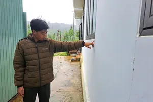 Công trình bảo vệ rừng tại xã Đăk Tăng, huyện Kon Plông bị nứt sau trận động đất ngày 28-7-2024