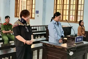 Các bị cáo tại phiên tòa