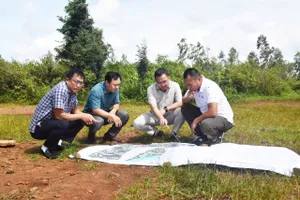 Lãnh đạo phường Pleiku khảo sát dự án