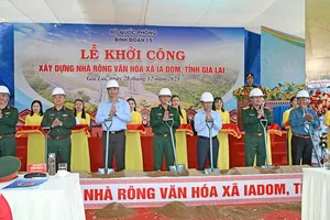 Gia Lai: Khởi công xây dựng Nhà rông văn hóa xã Ia Dom