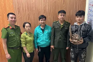 Quảng Ngãi: Thả cá thể tê tê về rừng