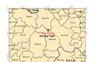 Quảng Ngãi: Liên tiếp xảy ra 6 trận động đất 