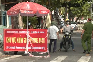 Chốt kiểm soát tại khu cách ly y tế phường An Hải Bắc