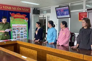 Công an khởi tố, cấm đi khỏi nơi cư trú đối với Tâm, Vân, Hoa và Hoàng