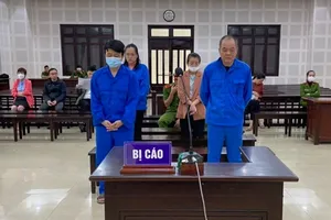 Các bị cáo tại phiên tòa