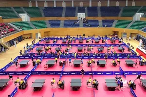 Gần 300 vận động viên, huấn luyện viên tham gia Giải Bóng bàn truyền thống Cúp VTV8 lần thứ VII. Ảnh: XUÂN QUỲNH