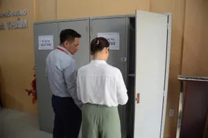 Điểm thi trường THPT Hoàng Hoa Thám (quận Sơn Trà). Ảnh: XUÂN QUỲNH