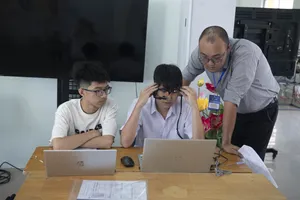 Thí sinh tham gia vòng thi khu vực miền Trung. Ảnh: XUÂN QUỲNH