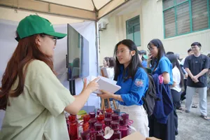Trải nghiệm tại không gian triển lãm tái chế