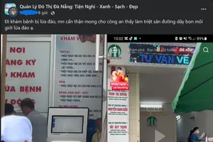 Chị T.L. đăng tải thông tin lên mạng xã hội