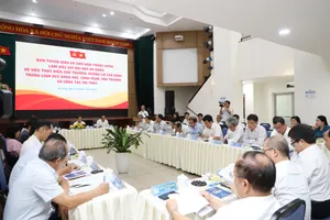 Toàn cảnh buổi làm việc. Ảnh: XUÂN QUỲNH