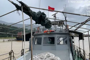 Tàu Ban Chỉ huy Bộ đội Biên phòng đã xuất phát đi Cù Lao Chàm