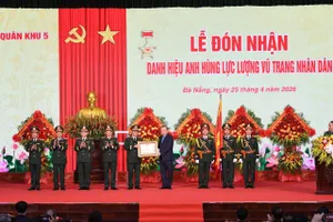 Tổng Bí thư, Chủ tịch nước Tô Lâm trao tặng danh hiệu Anh hùng Lực lượng vũ trang nhân dân cho Quân khu 5