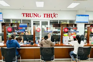 Bộ phận tiếp nhận và trả kết quả của Sở Tài chính tại Trung tâm Hành chính TP Đà Nẵng