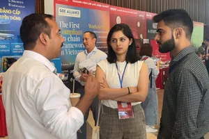 Không gian kết nối các startup công nghệ và các đơn vị trao đổi, tìm kiếm cơ hội hợp tác 