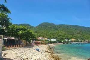 Một góc của xã đảo Tân Hiệp (TP Đà Nẵng). Ảnh: XUÂN QUỲNH