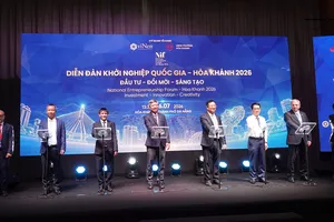 Nghi thức khởi động Diễn đàn Khởi nghiệp Quốc gia – Hòa Khánh 2026. Ảnh: XUÂN QUỲNH