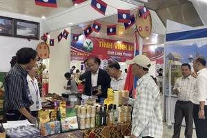 Người dân, du khách tham gia hội chợ. Ảnh: XUÂN QUỲNH