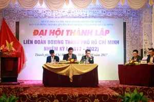 Đại hội Liên đoàn quyền Anh TPHCM. ảnh: DŨNG PHƯƠNG