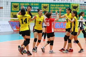 VTV Bình Điền Long An đang dẫn đầu bảng A nữ. Ảnh: THIÊN HOÀNG