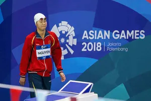 Kình ngư Nguyễn Thị Ánh Viên thi đấu không thành công tại Asiad 2018. Ảnh: DŨNG PHƯƠNG