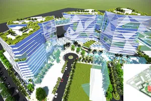 Phối cảnh Trung tâm Đào tạo Công nghệ cao đang xây dựng  tại Khu Công nghệ cao TPHCM