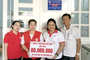 Thông qua Hội Chữ thập đỏ tỉnh Đồng Nai, Công ty Vedan Việt Nam đã hỗ trợ cho 13 gia đình bệnh nhân và tài trợ 1 ca mổ tim với tổng kinh phí 80 triệu đồng trong tháng 12-2019