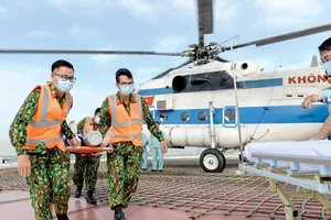 Diễn tập cấp cứu bằng đường hàng không tại Bệnh viện Quân y 175