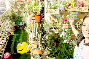 Một khu vườn trên ban công ở Dubai